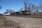 NS 1165 takes an eastbound train 12G past MP 116
